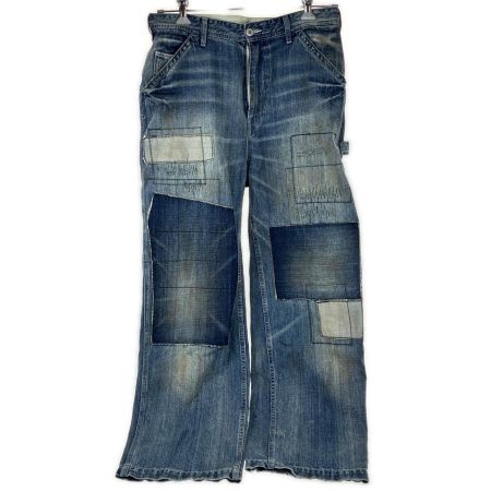  UNIVERSAL OVERALL ペインターパンツ　ダメージ加工デニム　XLサイズ HT2433601 インディゴ