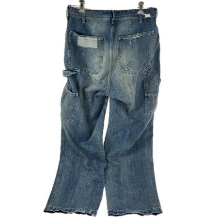  UNIVERSAL OVERALL ペインターパンツ　ダメージ加工デニム　XLサイズ HT2433601 インディゴ