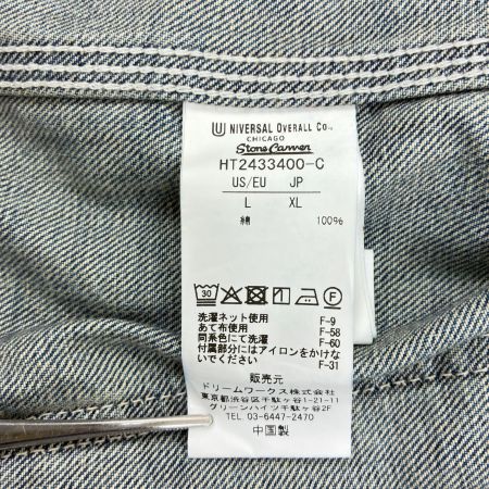  UNIVERSAL OVERALL リメイクカバーオール XLサイズ HT2433400 インディゴ