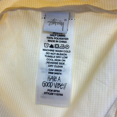  stussy ステューシー  Beach Shell Coated Ripstop 　ジャケット　Ｌサイズ 24S125765 アイボリー