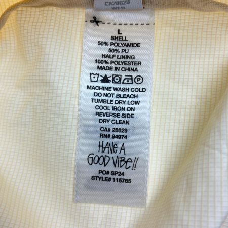  stussy ステューシー  Beach Shell Coated Ripstop 　ジャケット　Ｌサイズ 24S125765 アイボリー