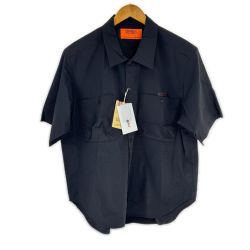 □□ UNIVERSAL OVERALL ファンクショナル半袖シャツ L U2523150 ブラック Aランク