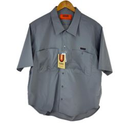 □□ UNIVERSAL OVERALL ファンクショナル半袖シャツ XL U2523150 ライトグレー Aランク