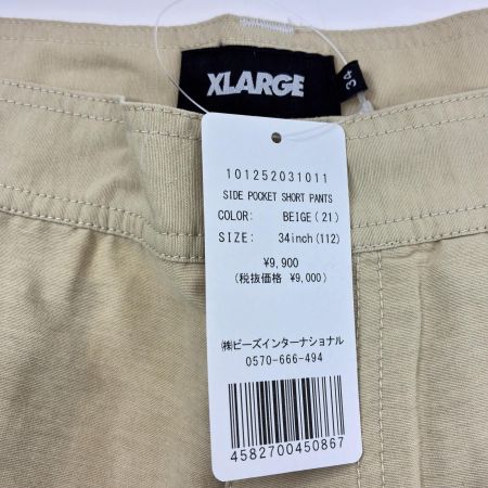  X-LARGE エクストララージ サイドポケット ショートパンツ W34 101252031011 ベージュ