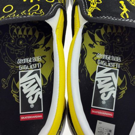  VANS バンズ シューズ スリッポン スポンジボブ SIZE 26.5cm ブラック×イエロー
