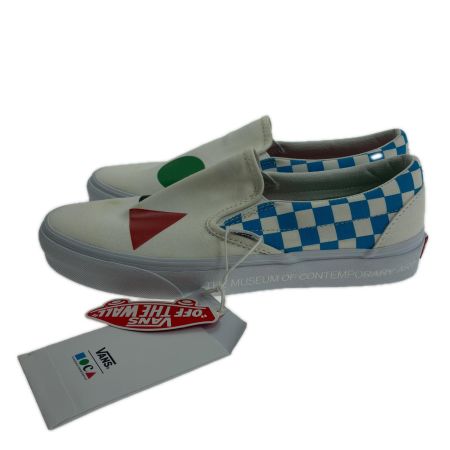  VANS バンズ スニーカー SIZE 26.5cm スリッポン  ホワイト×ブルー