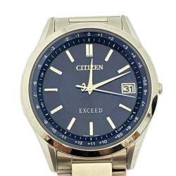□□ CITIZEN シチズン 腕時計　エクシード　エコ・ドライブ電波時計 ダイレクトフライト  CB-1110-61L シルバー Bランク