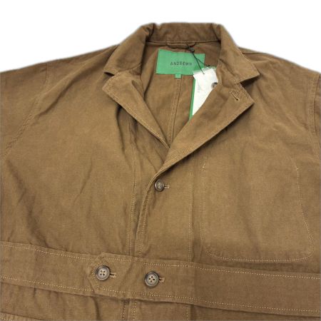  ANDSEWN アンドソーン ジャケット ビンテージノーフォークジャケット ワークジャケット SIZE L ブラウン