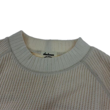  Jackman カットソー ワッフルカットソー SIZE XL 古着 JM7200 アイボリー