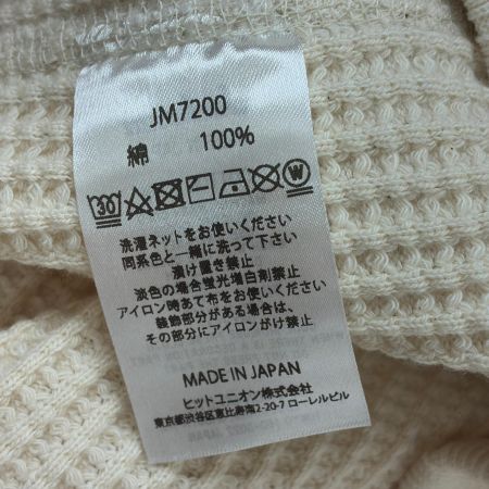  Jackman カットソー ワッフルカットソー SIZE XL 古着 JM7200 アイボリー