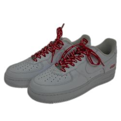 □□ NIKE ナイキ スニーカー シュプリーム×ナイキ AIR FORCE 1 LOW SIZE 27.5cm cu9225-100 ホワイト Bランク