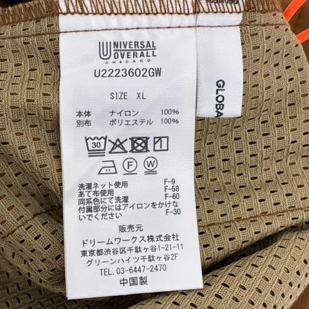  UNIVERSAL OVERALL パンツ ハーフパンツ SIZE XL U2223602GW ブラウン