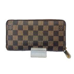 □□ LOUIS VUITTON ルイヴィトン ジッピーウォレット ラウンド長財布 N60015 ブラウン Bランク