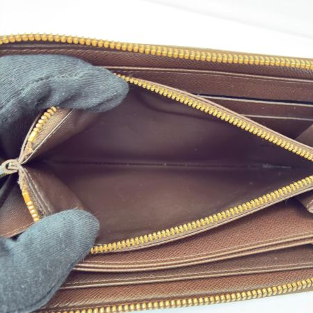 LOUIS VUITTON ルイヴィトン ジッピーウォレット ラウンド長財布 N60015 ブラウン