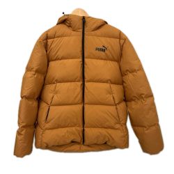 PUMA プーマ ダウンジャケット 蓄熱 撥水 ダウン パッファー ジャケット 防寒 ダウン20％ SIZE XL 672411-74 キャメル Cランク