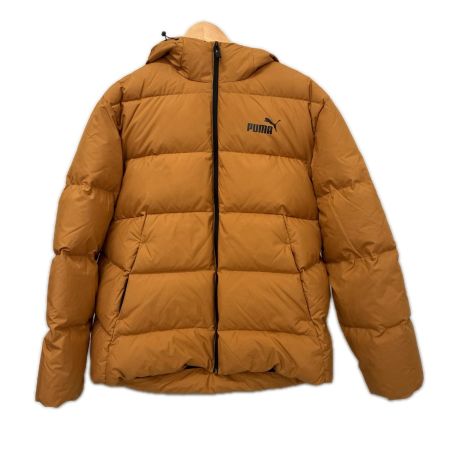 PUMA プーマ ダウンジャケット 蓄熱 撥水 ダウン パッファー ジャケット 防寒 ダウン20％ SIZE XL 672411-74 キャメル