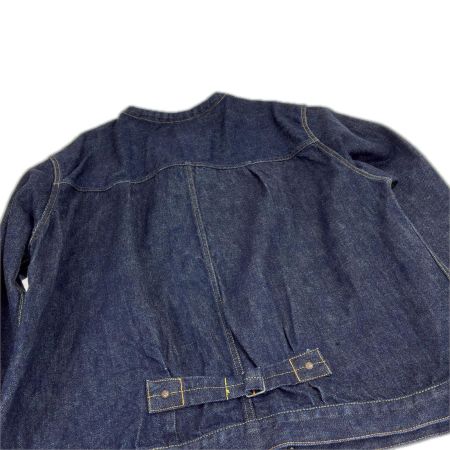  CALEE ジャケット ノーカラーデニムジャケット SIZE XL 古着 インディゴ