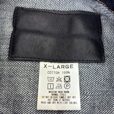  CALEE ジャケット ノーカラーデニムジャケット SIZE XL 古着 インディゴ