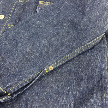  CALEE ジャケット ノーカラーデニムジャケット SIZE XL 古着 インディゴ