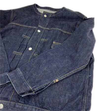  CALEE ジャケット ノーカラーデニムジャケット SIZE XL 古着 インディゴ
