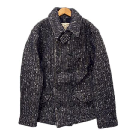  FULL COUNT フルカウント ジャケット ピーコート SIZE 44(L) 古着 BBJ7-007 ネイビー