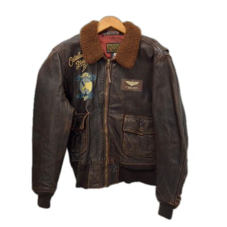  AVIREX アビレックス ジャケット フライトジャケット SIZE 42(L) 古着 ブラウン