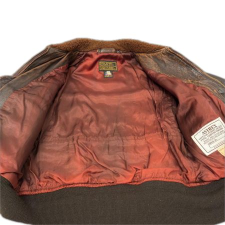  AVIREX アビレックス ジャケット フライトジャケット SIZE 42(L) 古着 ブラウン