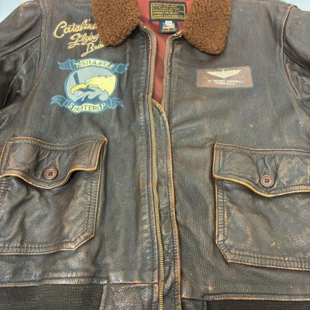  AVIREX アビレックス ジャケット フライトジャケット SIZE 42(L) 古着 ブラウン