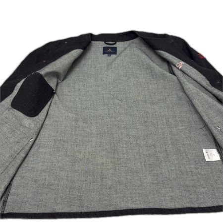  ROARK ジャケット ノーカラージャケット SIZE L 古着 RJJ1006 ブラック