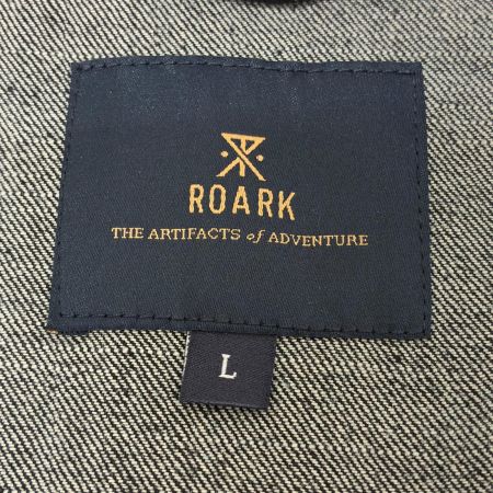  ROARK ジャケット ノーカラージャケット SIZE L 古着 RJJ1006 ブラック