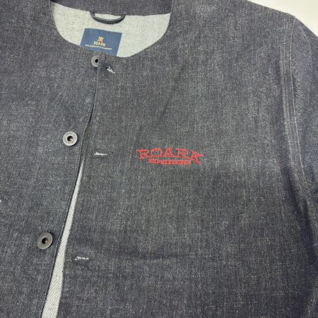  ROARK ジャケット ノーカラージャケット SIZE L 古着 RJJ1006 ブラック