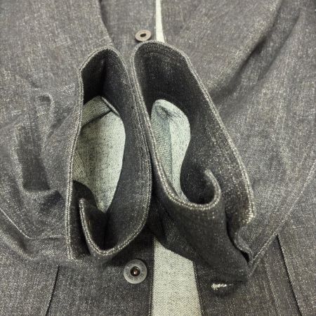  ROARK ジャケット ノーカラージャケット SIZE L 古着 RJJ1006 ブラック
