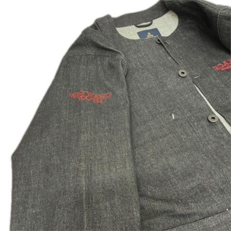 ROARK ジャケット ノーカラージャケット SIZE L 古着 RJJ1006 ブラック