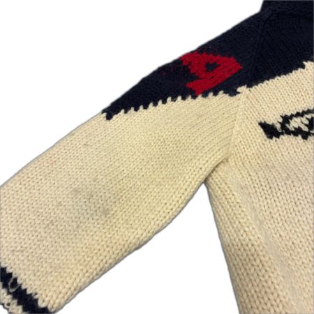  CANADIAN SWETER カナディアンセーター カーディガン カウチンニットカーディガン 古着 CA07322 ホワイト