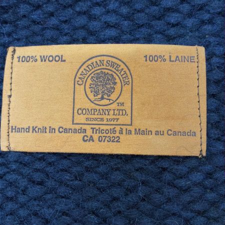  CANADIAN SWETER カナディアンセーター カーディガン カウチンニットカーディガン 古着 CA07322 ホワイト
