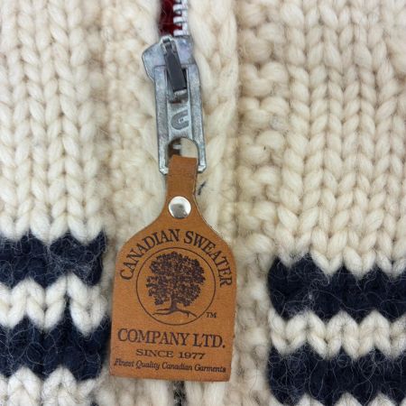  CANADIAN SWETER カナディアンセーター カーディガン カウチンニットカーディガン 古着 CA07322 ホワイト