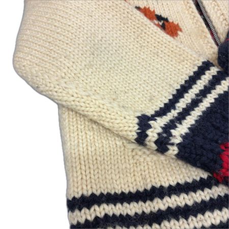  CANADIAN SWETER カナディアンセーター カーディガン カウチンニットカーディガン 古着 CA07322 ホワイト