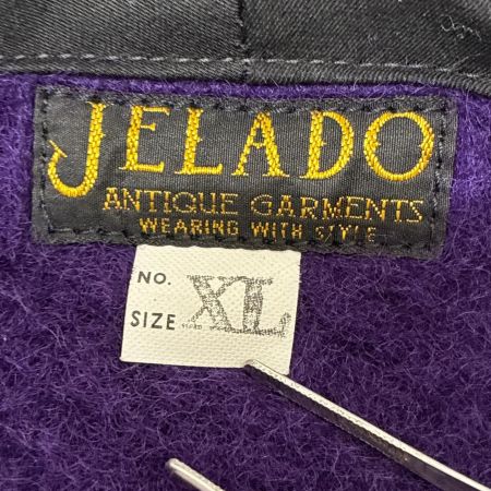  JELADO ジャケット ノーカラーブラウンズビーチジャケット SIZE XL 古着 パープル