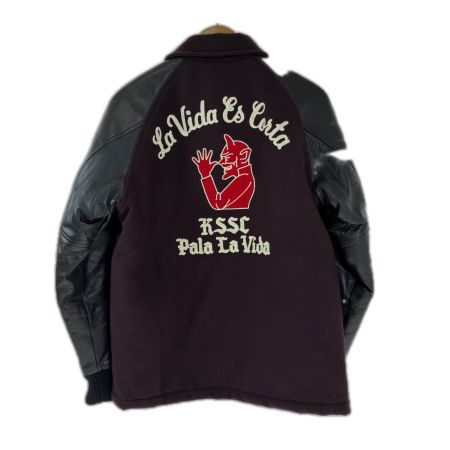  KUSTOMSTYLE ジャケット スタジャン SIZE M 古着 SO-CAL ワインレッド
