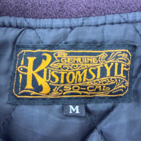  KUSTOMSTYLE ジャケット スタジャン SIZE M 古着 SO-CAL ワインレッド