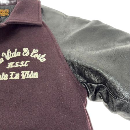  KUSTOMSTYLE ジャケット スタジャン SIZE M 古着 SO-CAL ワインレッド