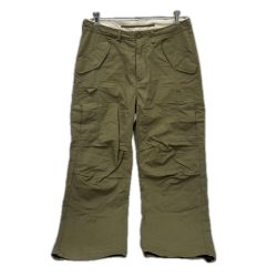 □□ UNIVERSAL OVERALL パンツ カーゴパンツ SIZE L 古着 U2611660 オリーブ Cランク
