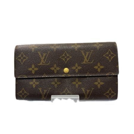 LOUIS VUITTON ルイヴィトン 長財布　モノグラム ポシェットポルトモネクレディ M61725 ブラウン