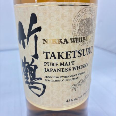 【北海道内限定発送】 TAKETSURU 竹鶴/ニッカウイスキー 竹鶴ピュアモルトジャパニーズウイスキー 未開栓