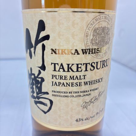 【北海道内限定発送】 TAKETSURU 竹鶴/ニッカウイスキー 竹鶴ピュアモルトジャパニーズウイスキー 未開栓