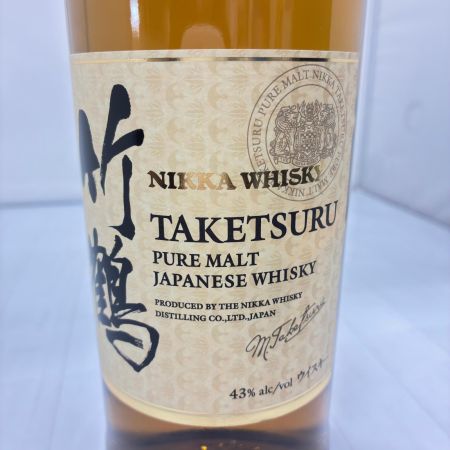 【北海道内限定発送】 TAKETSURU 竹鶴/ニッカウイスキー 竹鶴ピュアモルトジャパニーズウイスキー 未開栓