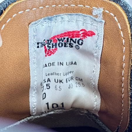  RED WING レッドウィング ポストマンシューズ　25.5cm 101 ブラック