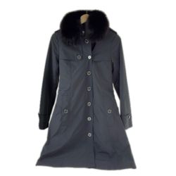 □□ BURBERRY バーバリー コート ダウンコート SIZE 38  B1A22-455-09 ブラック Bランク