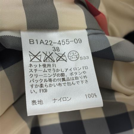  BURBERRY バーバリー コート ダウンコート SIZE 38  B1A22-455-09 ブラック