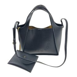 Stella McCartney ステラマッカートニー 2WAYバッグ2w ショルダー　ハンドバッグ ブラック Bランク